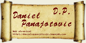 Daniel Panajotović vizit kartica